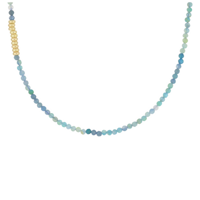 Ombre Tourmaline Birthstone Bead Necklace