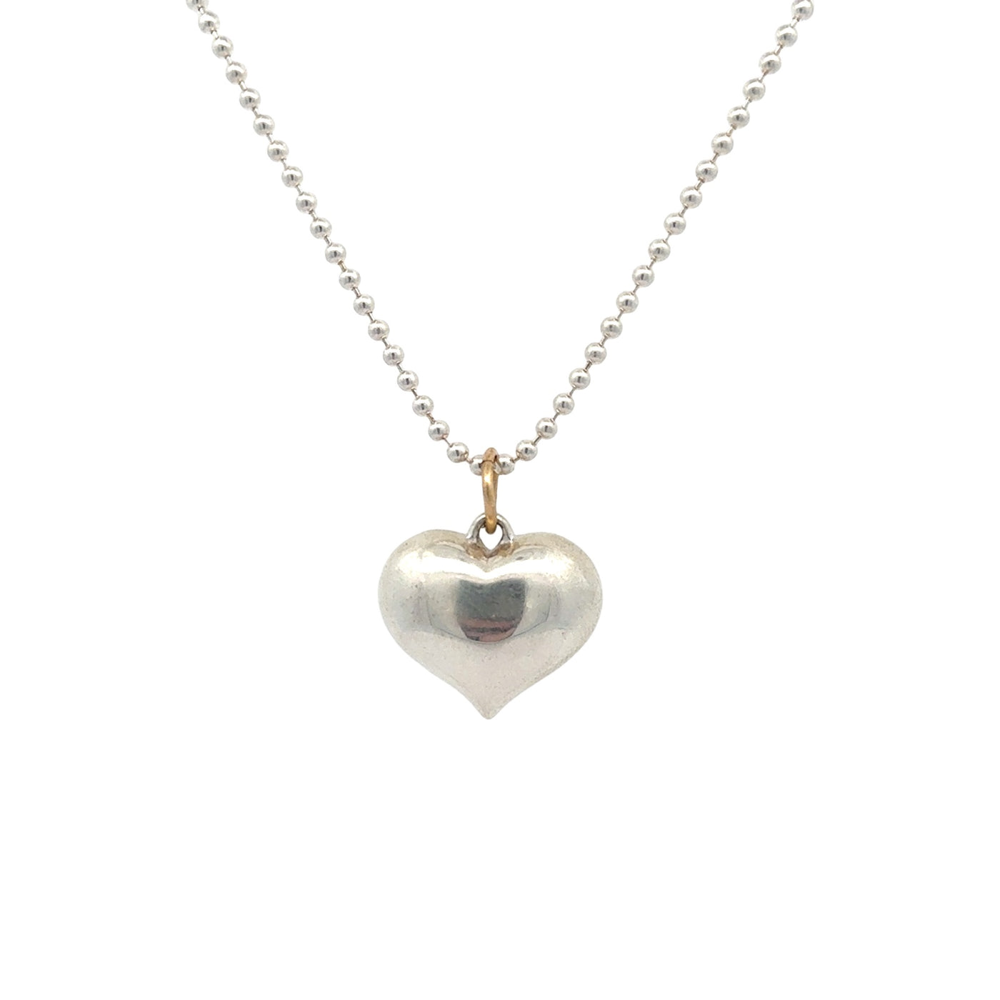 Puffy Split Heart Necklace