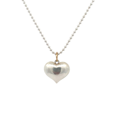 Puffy Split Heart Necklace