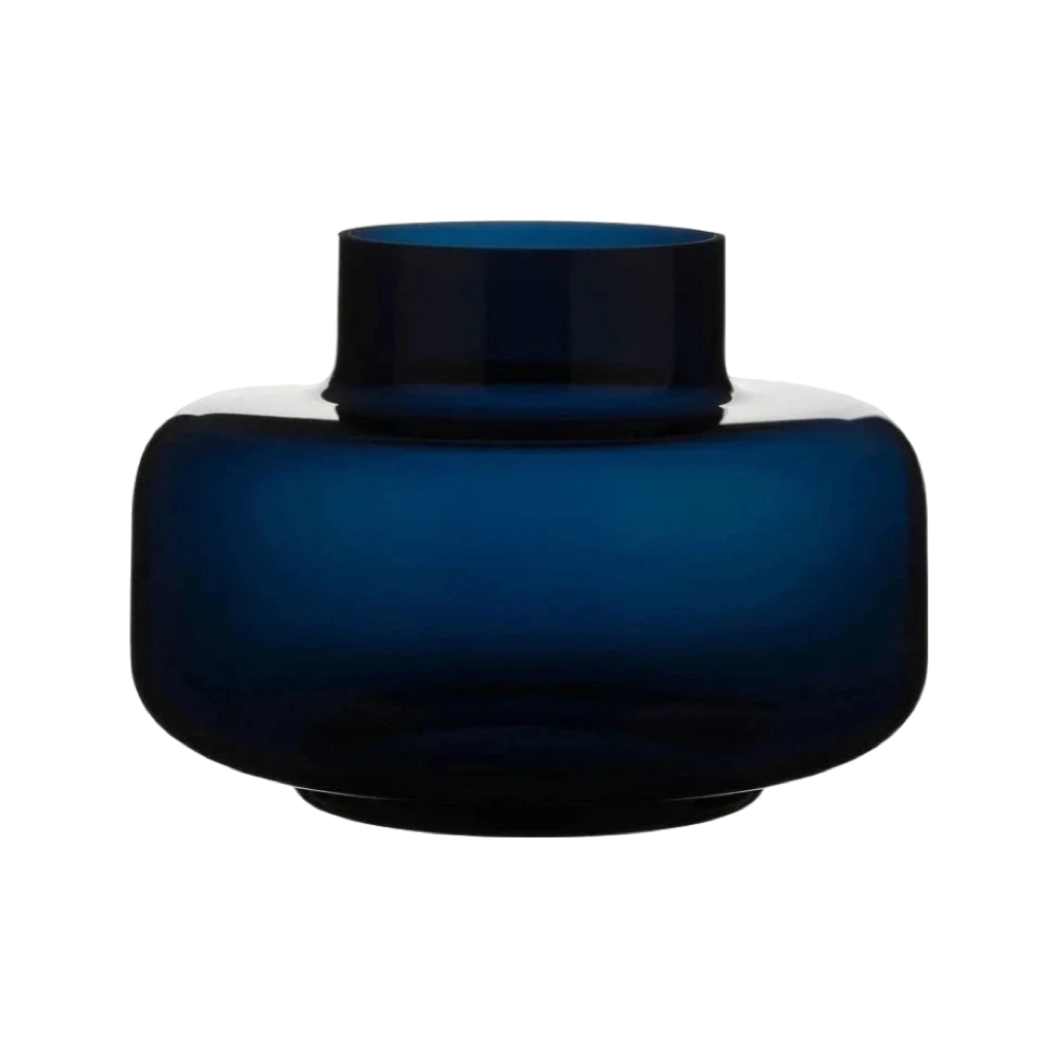 ちさき　マリメッコ　urna glass vase ダークブルー Urna Vase/Midnight Blue – Lauren Sigman Collection
