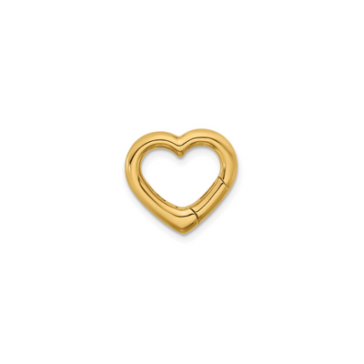Gold Heart Push lock