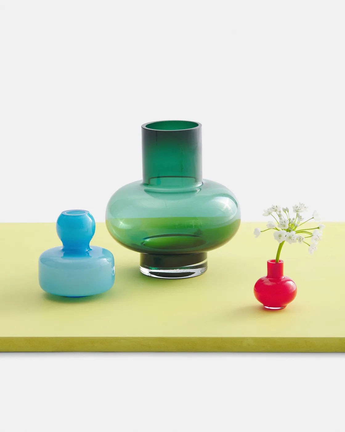 Flower Vase/ Aqua