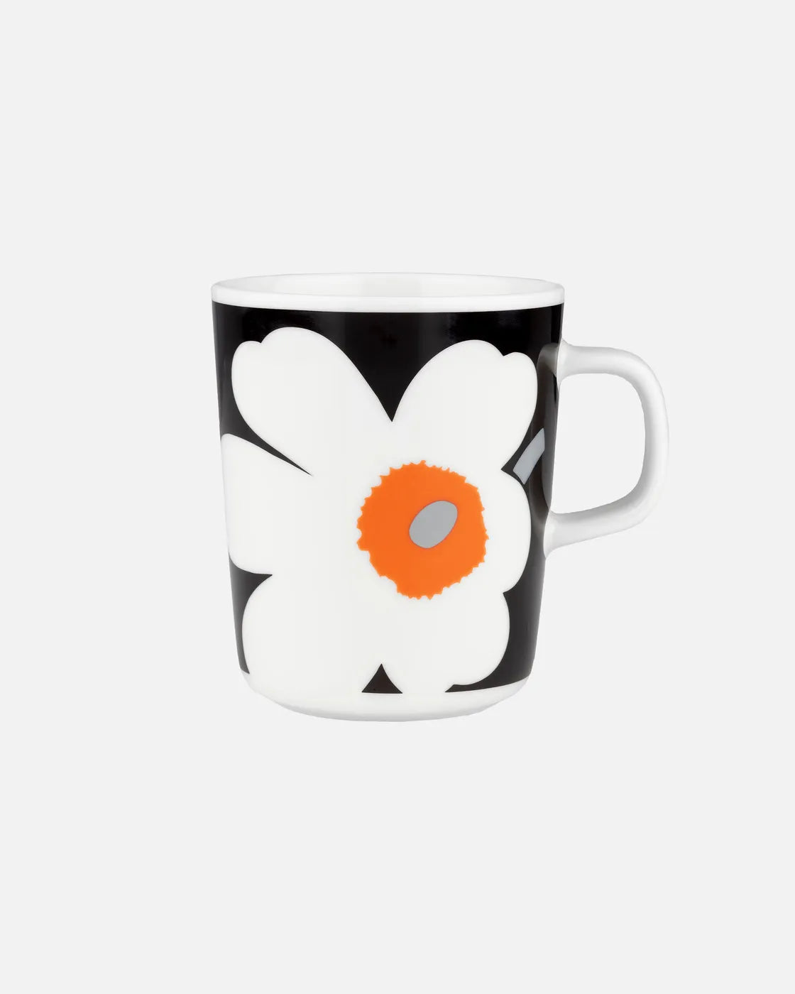 Unikko Mug/White/Black/Orange