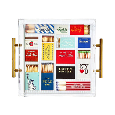New York Matchbook Large Acrylic Tray