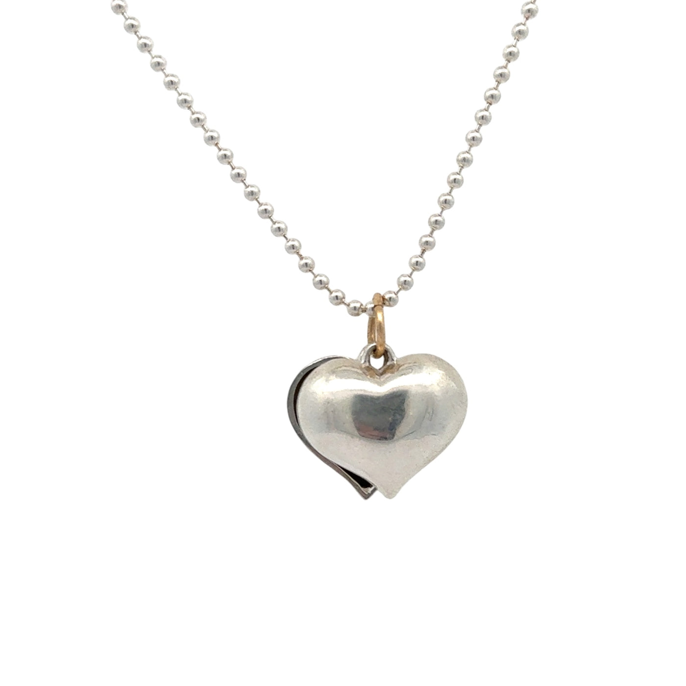 Puffy Split Heart Necklace