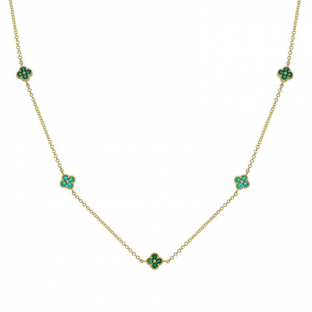 Emerald Clover Necklace