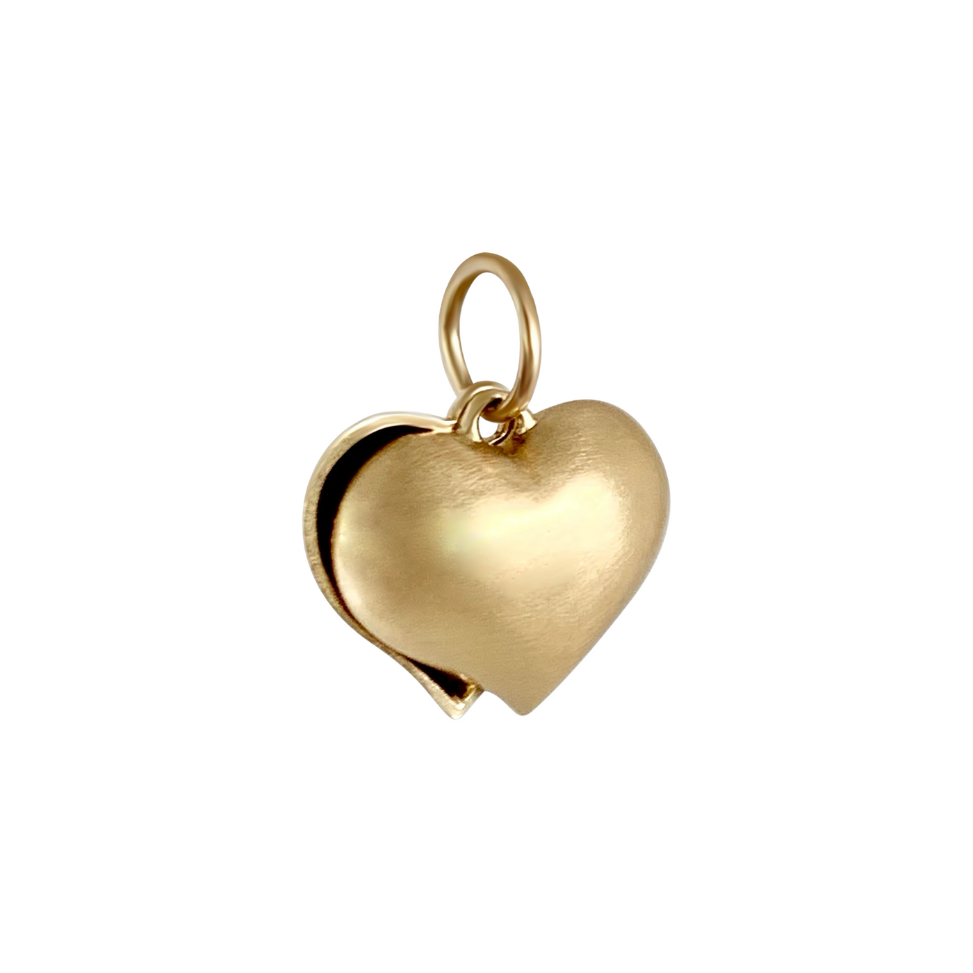 Puffy Split Heart Charm