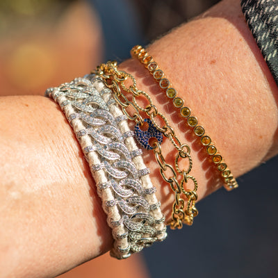 Blue Sapphire Mariner’s Chain Bracelet