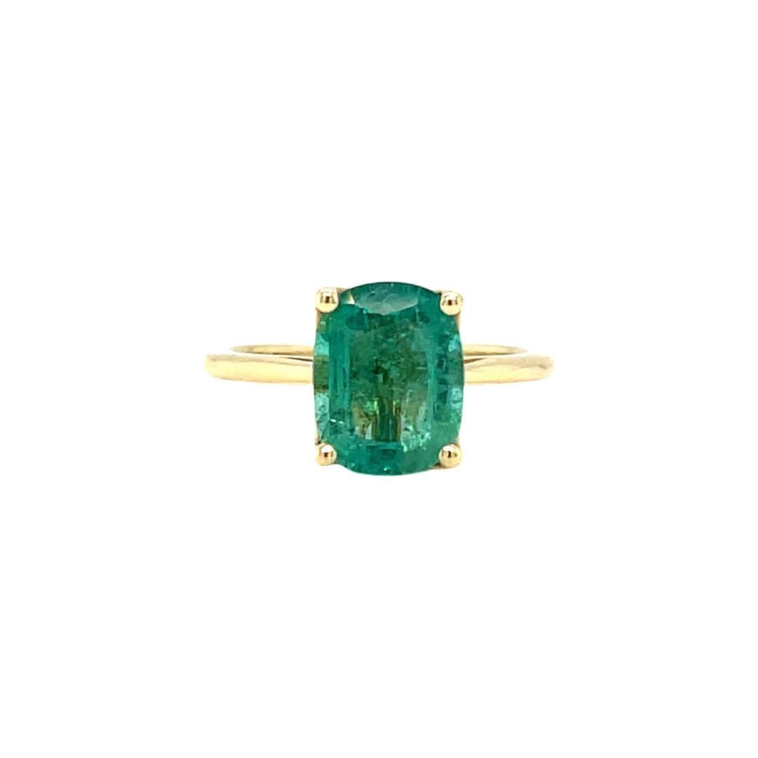 Tulip Emerald Ring