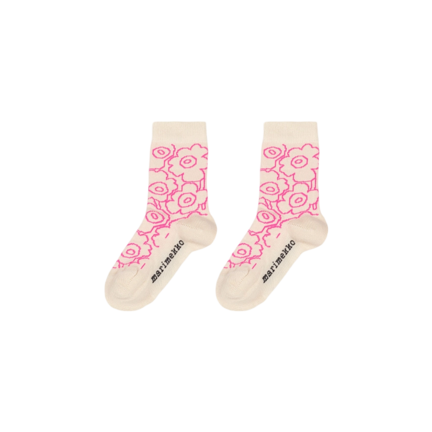 Makeinen Unikko Socks/ Pink & Tan