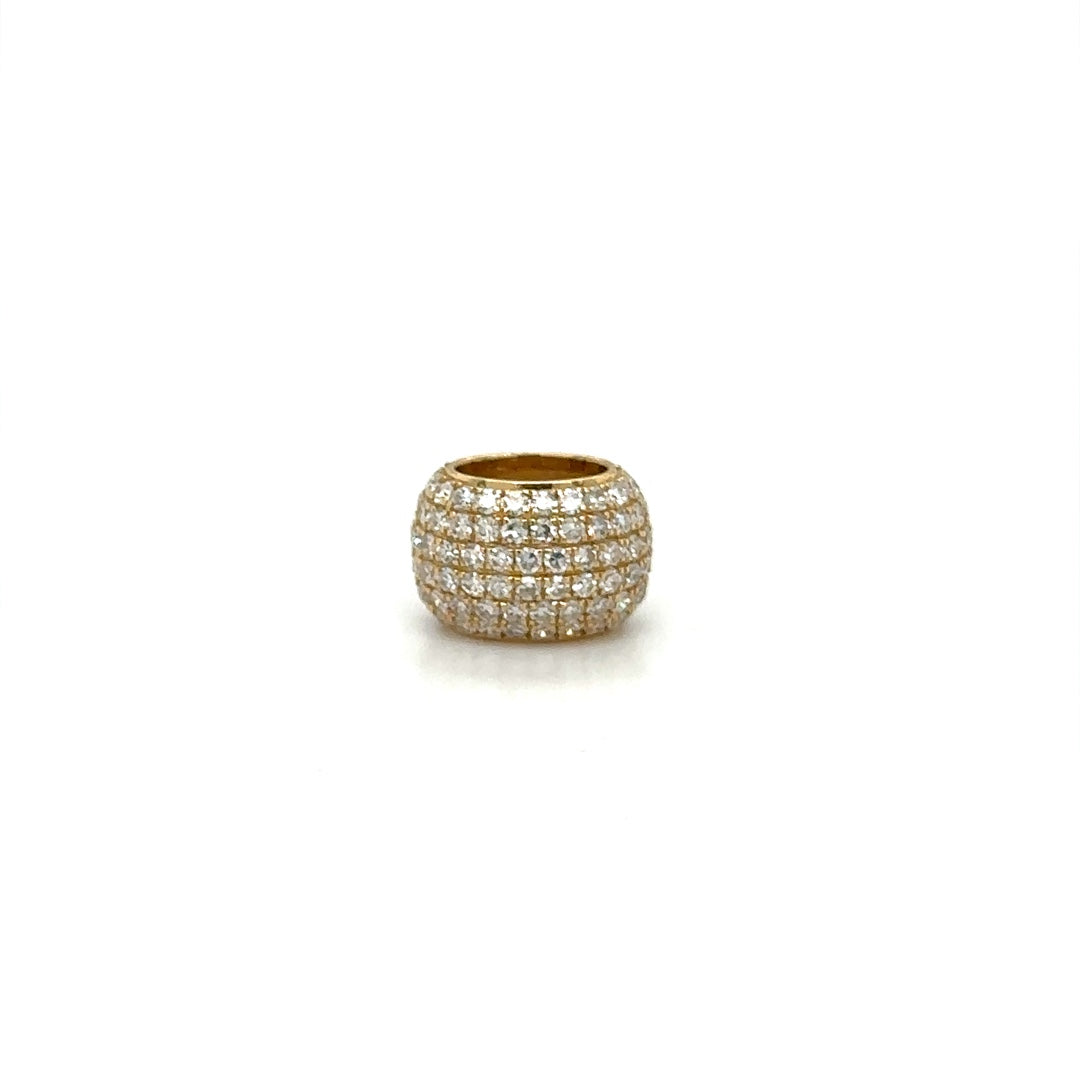 Pave Diamond Bead