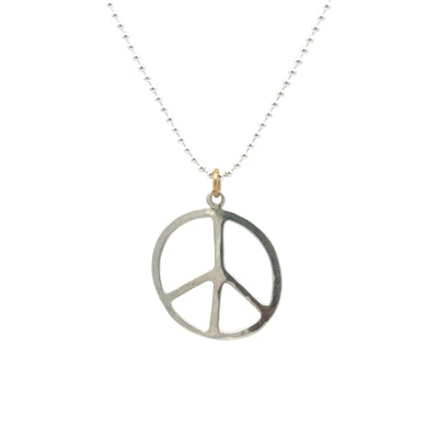 Peace Sign Charm Necklace
