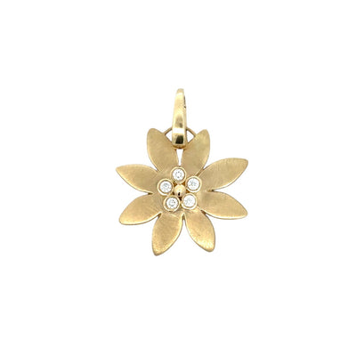 Diamond Flower Sunburst Charm