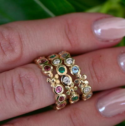 Emerald and Diamond Primrose Band