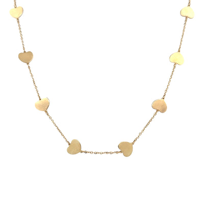 Gold Heart Station Chain