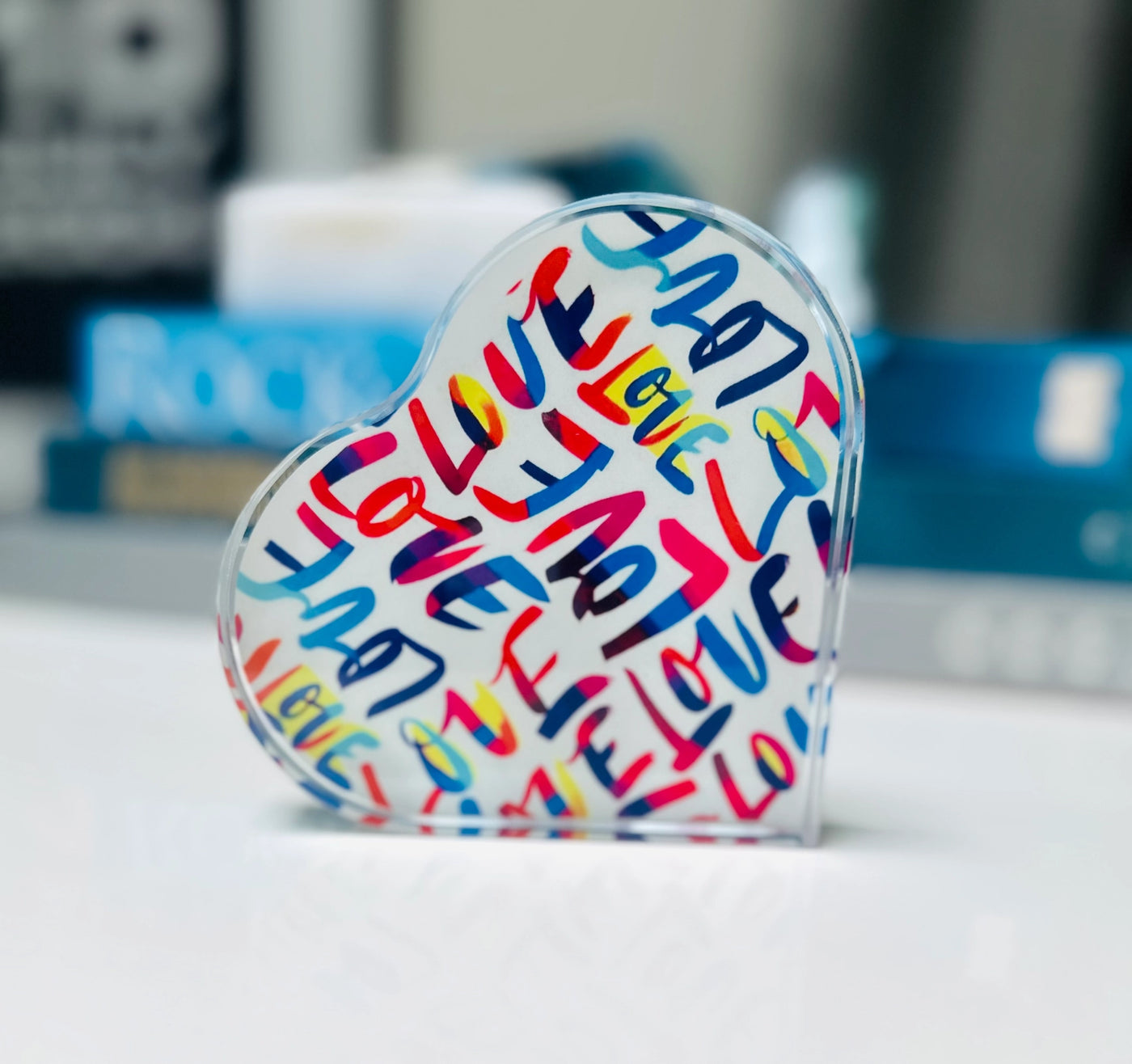 All The Love Heart Paperweight