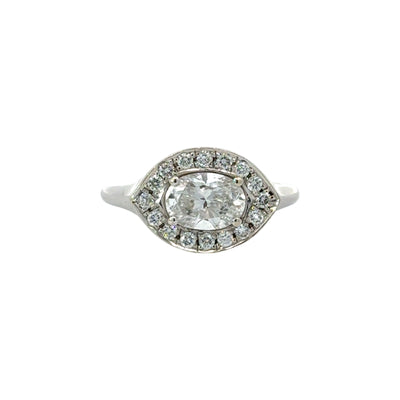 Azalea Diamond Ring / 18k White Gold