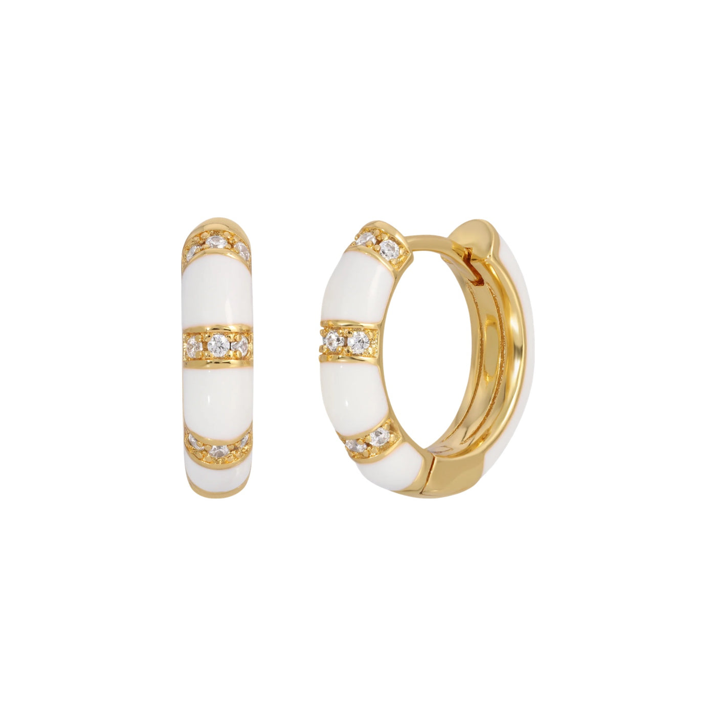 Lamill White Enamel Huggies