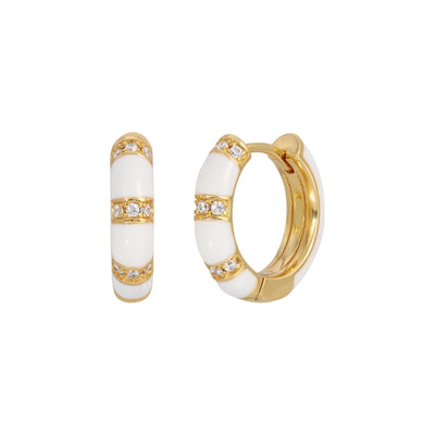 Lamill White Enamel Huggies