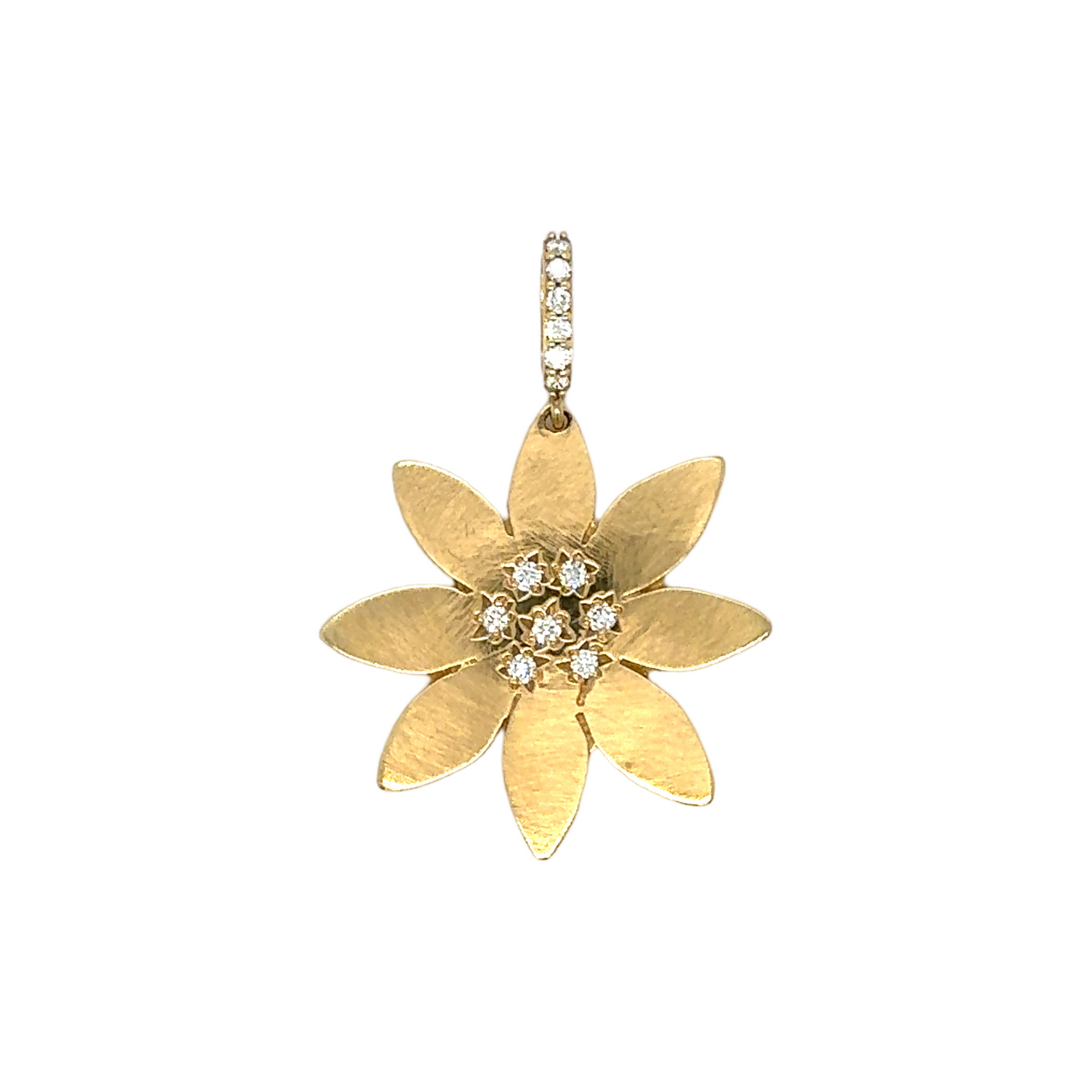 Scattered Diamond Sunburst Charm