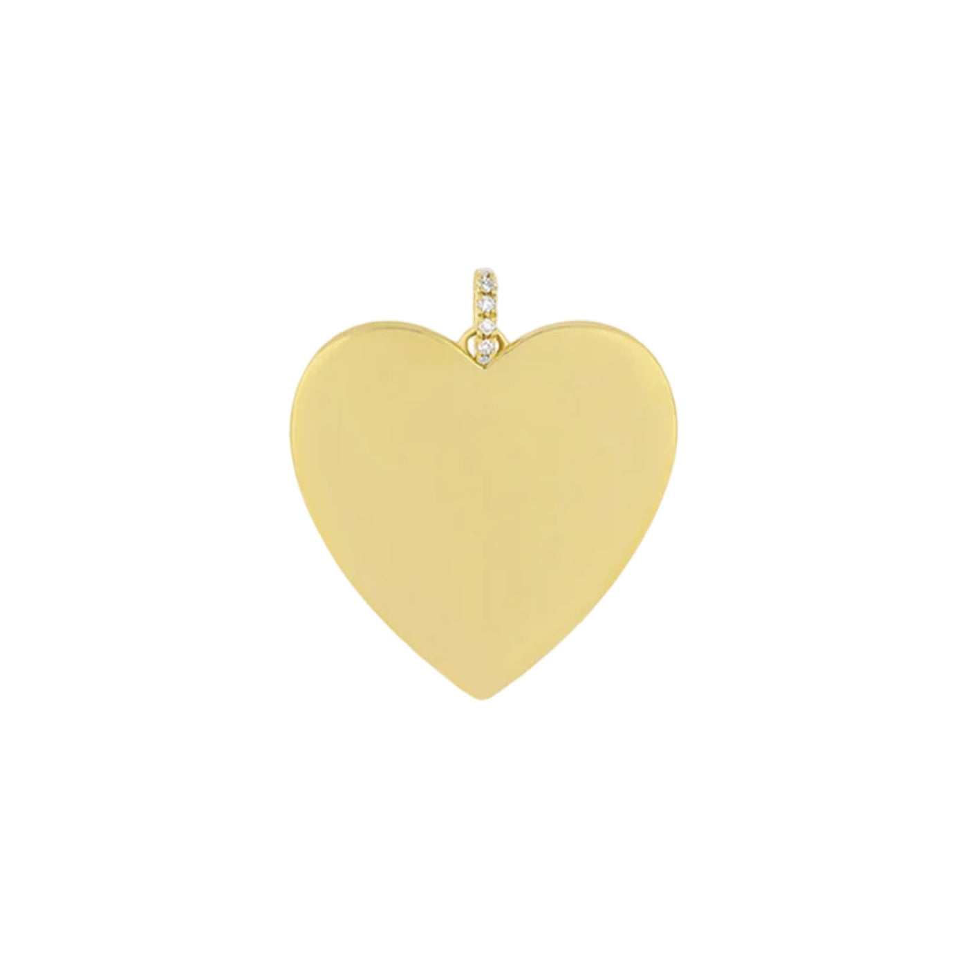 Gold Jumbo Heart Charm