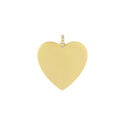 Gold Jumbo Heart Charm