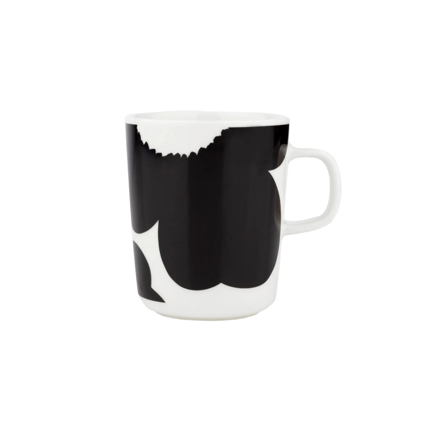 OIVA ISO Unikko Muki Mug - Small Black/White