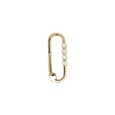 Diamond Paperclip Push Lock