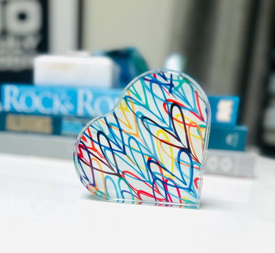 Graffiti Heart Paperweight