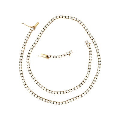 Tennis Necklace / 10 ctw