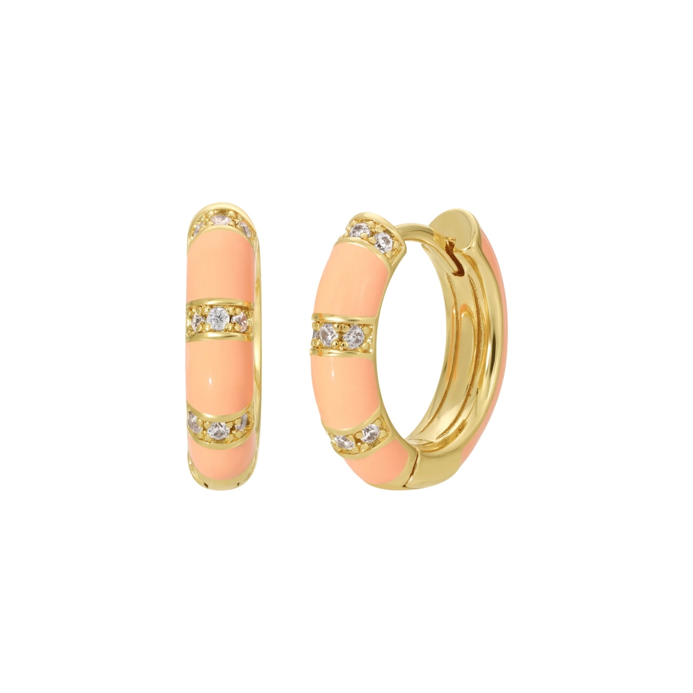 Lamill Blush Enamel Huggies