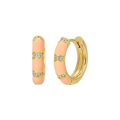 Lamill Blush Enamel Huggies