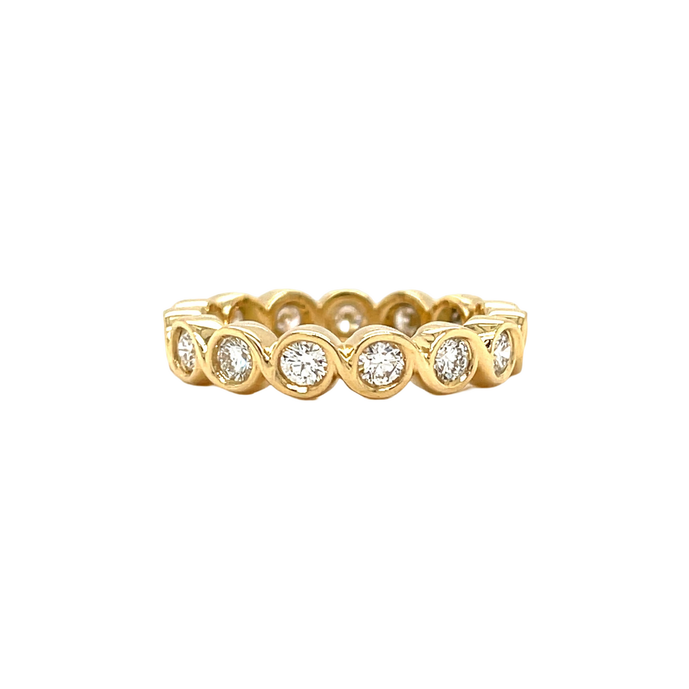 Diamond Primrose Wave Band/1ctw