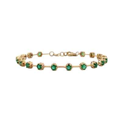 Emerald Segment Tennis Bracelet