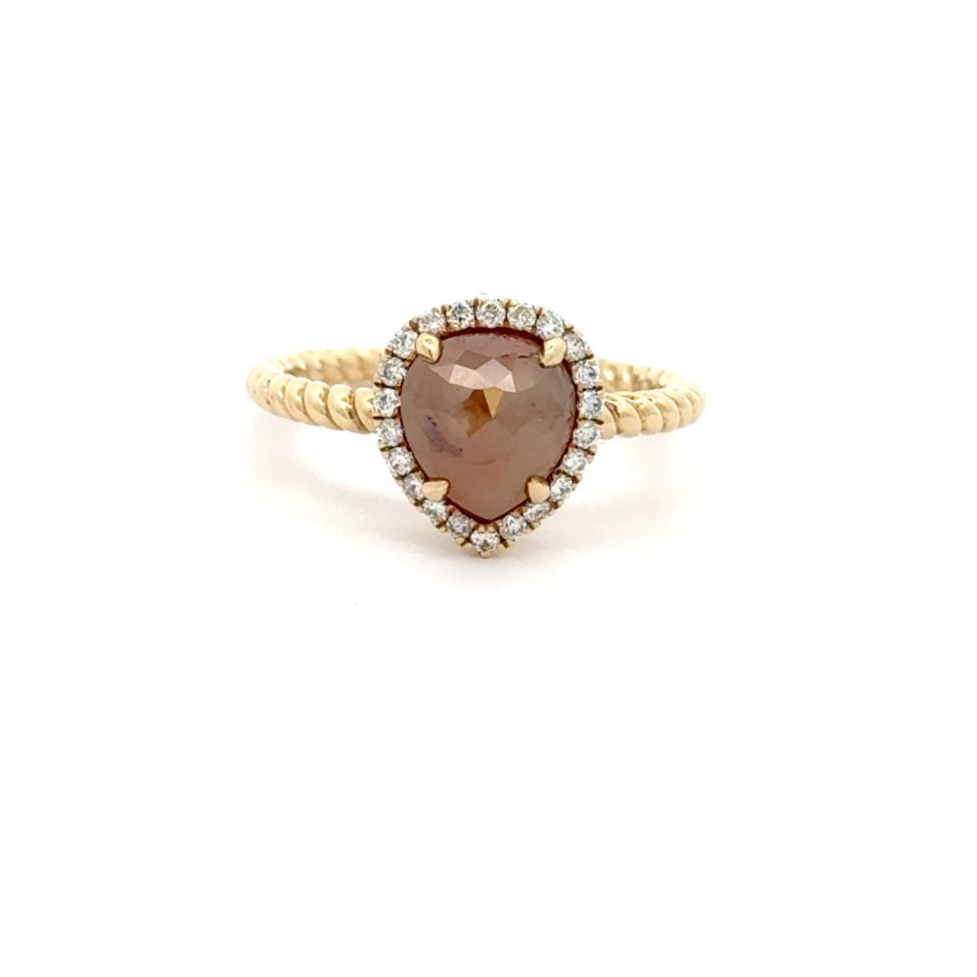 Rough Chocolate Diamond Ring