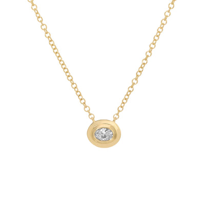 Oval Diamond Necklace