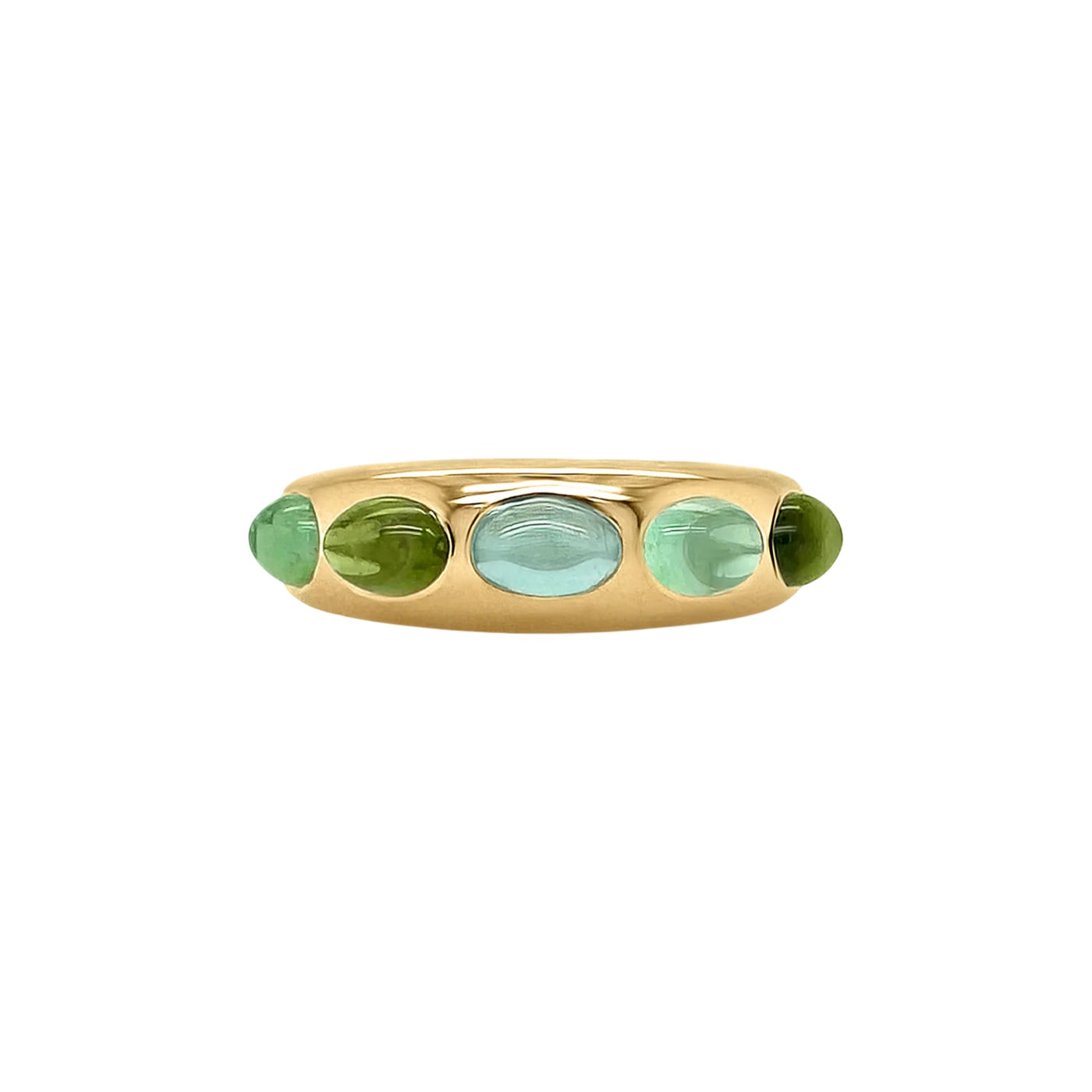 5 Oval Classic Nomad Ring - Green Tourmaline (Pre-Order)