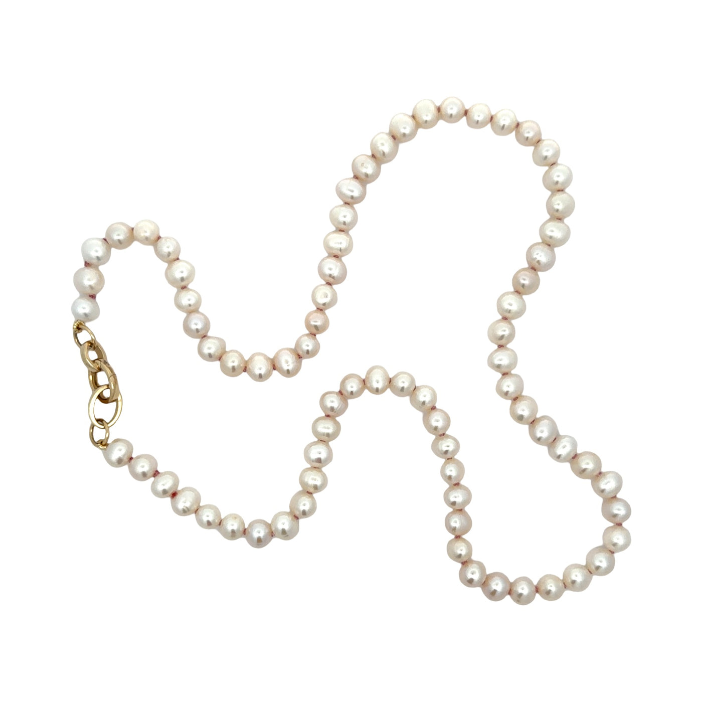 Pearl Necklace with Double Trigger-less Clasp