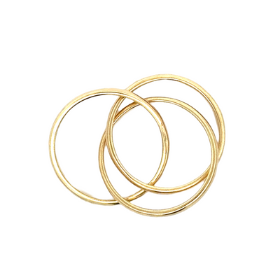 Triple Gold Rolling Ring