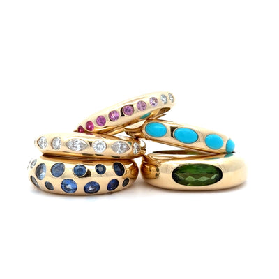 Moval Green Tourmaline Nomad Ring