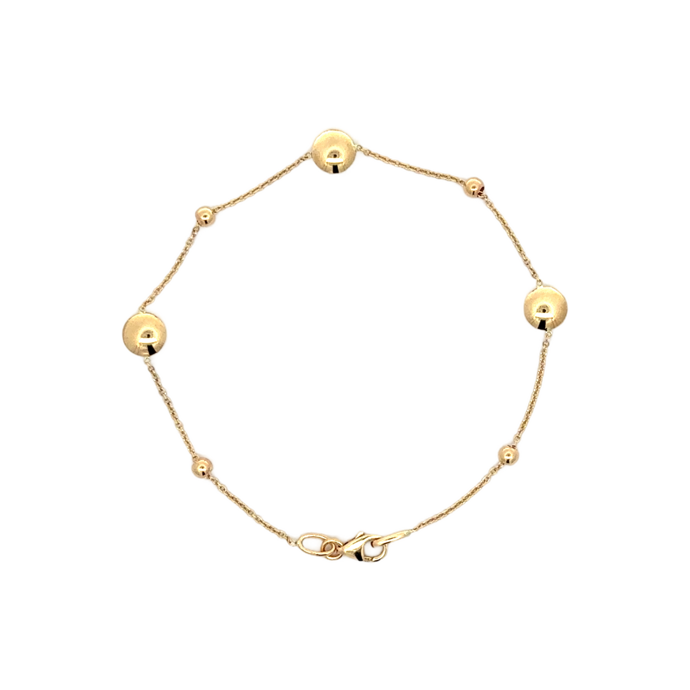 Gold Ball Station Bracelet