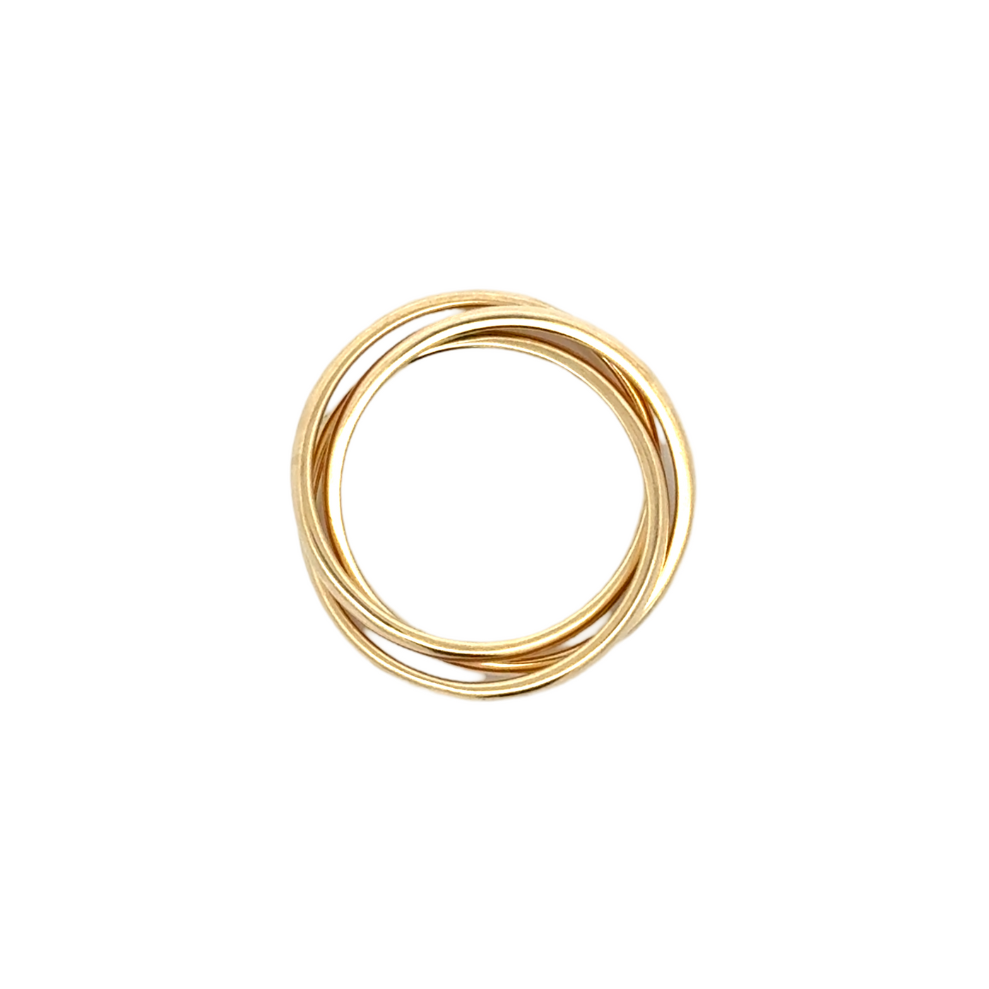 Triple Gold Rolling Ring