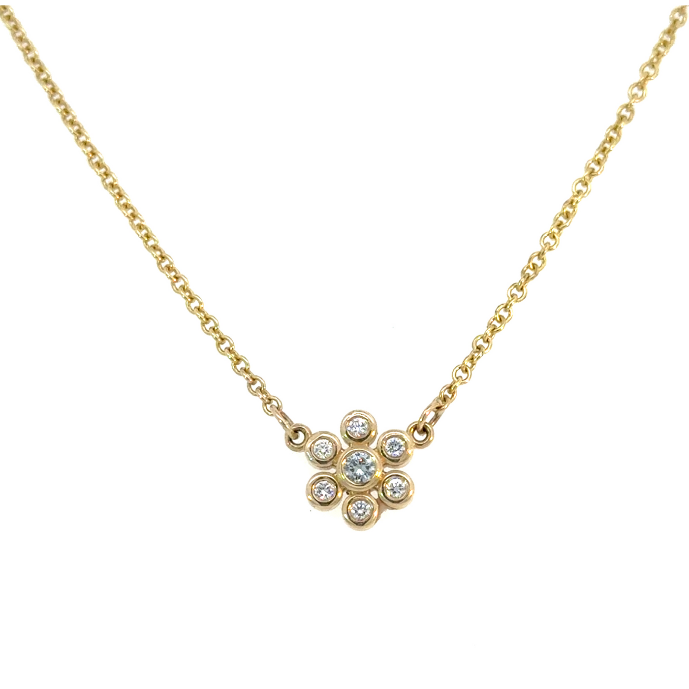 Diamond Blossom on Adjustable Bead Chain