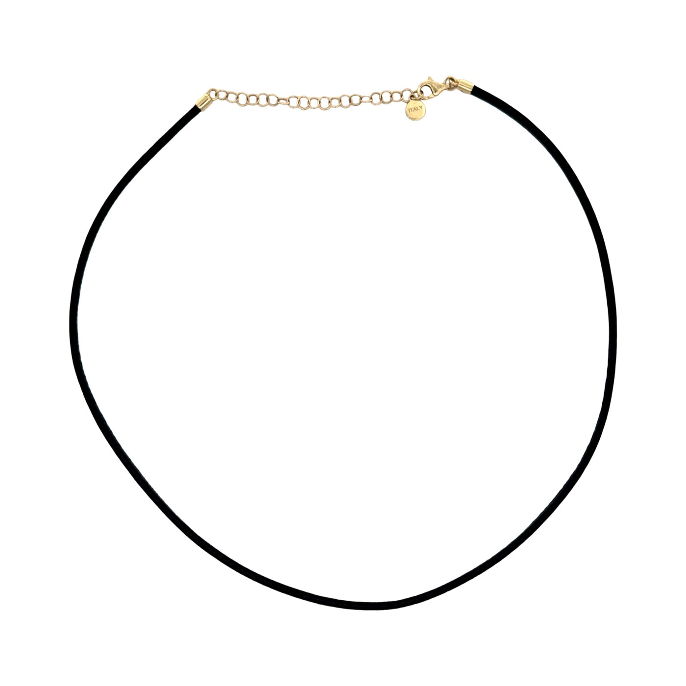 Black Leather Cord Necklace