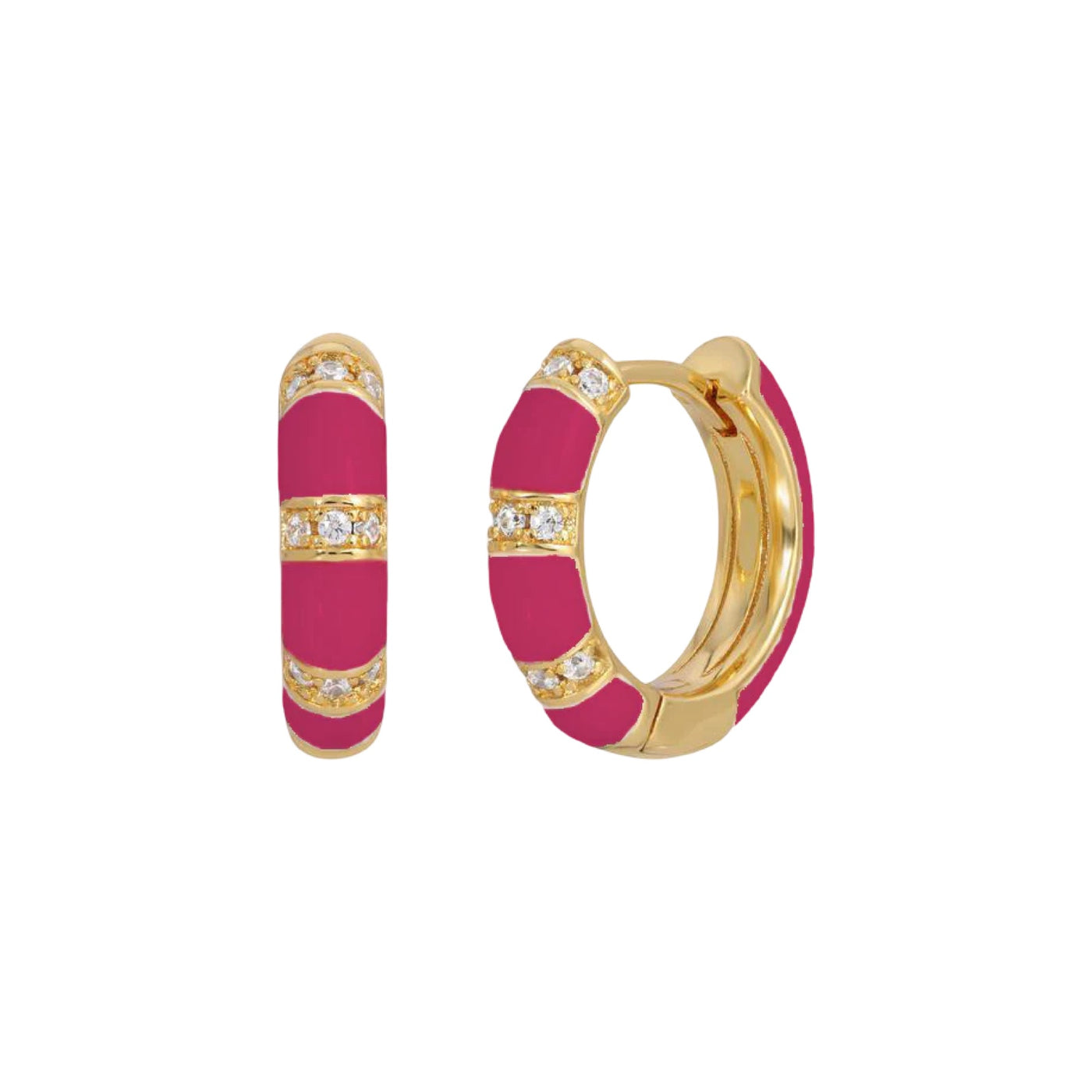 Lamill Pink Enamel Huggies