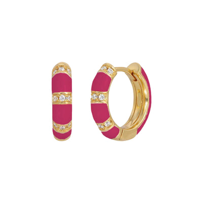 Lamill Pink Enamel Huggies