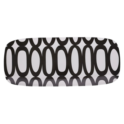 Black & White Large Rectangular Platter