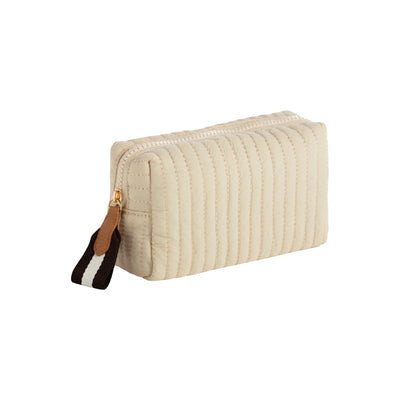 Ezra Small Ivory Cosmetic Pouch