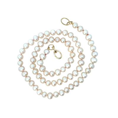 Pearl Necklace with Double Trigger-less Clasp
