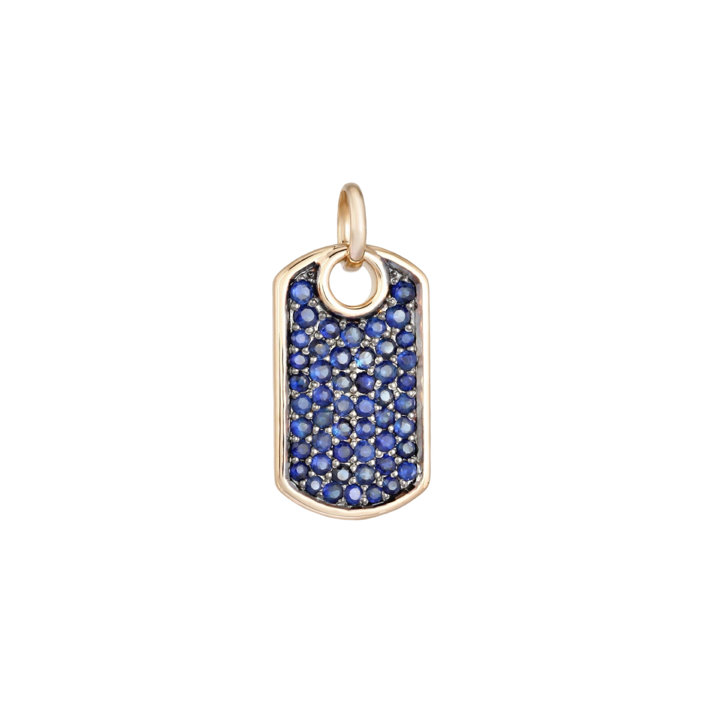 Ivy Blue Sapphire Dog Tag